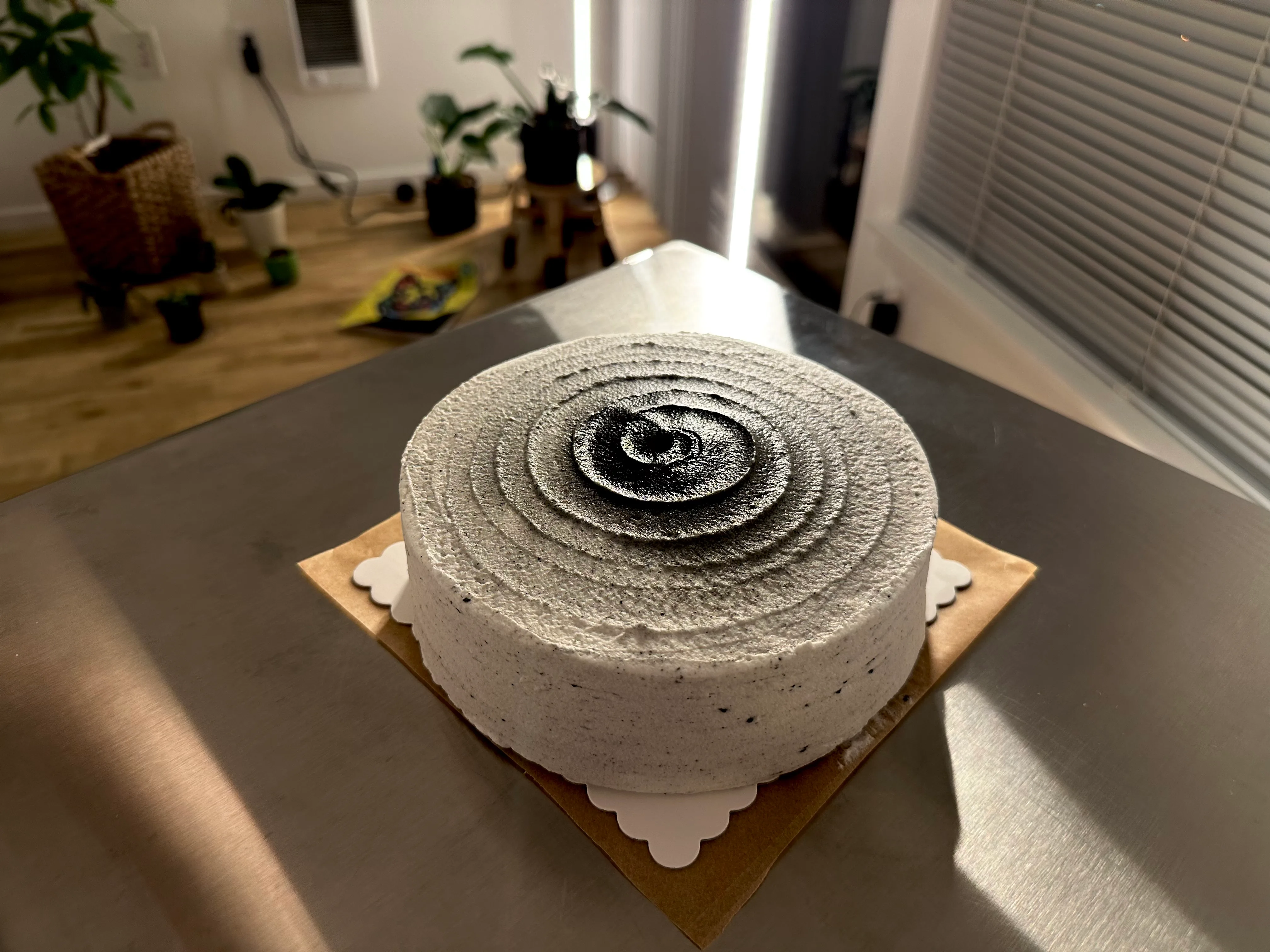 Black Sesame Chiffon Cake